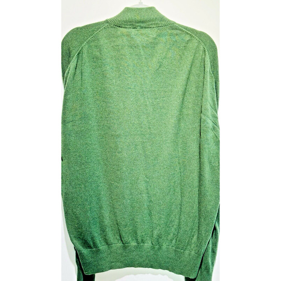 ORVIS MEN'S HALF ZIP SWEATER PULLOVER FOREST GREEN LIGHTWEIGHT XXL - Picture 3 of 7